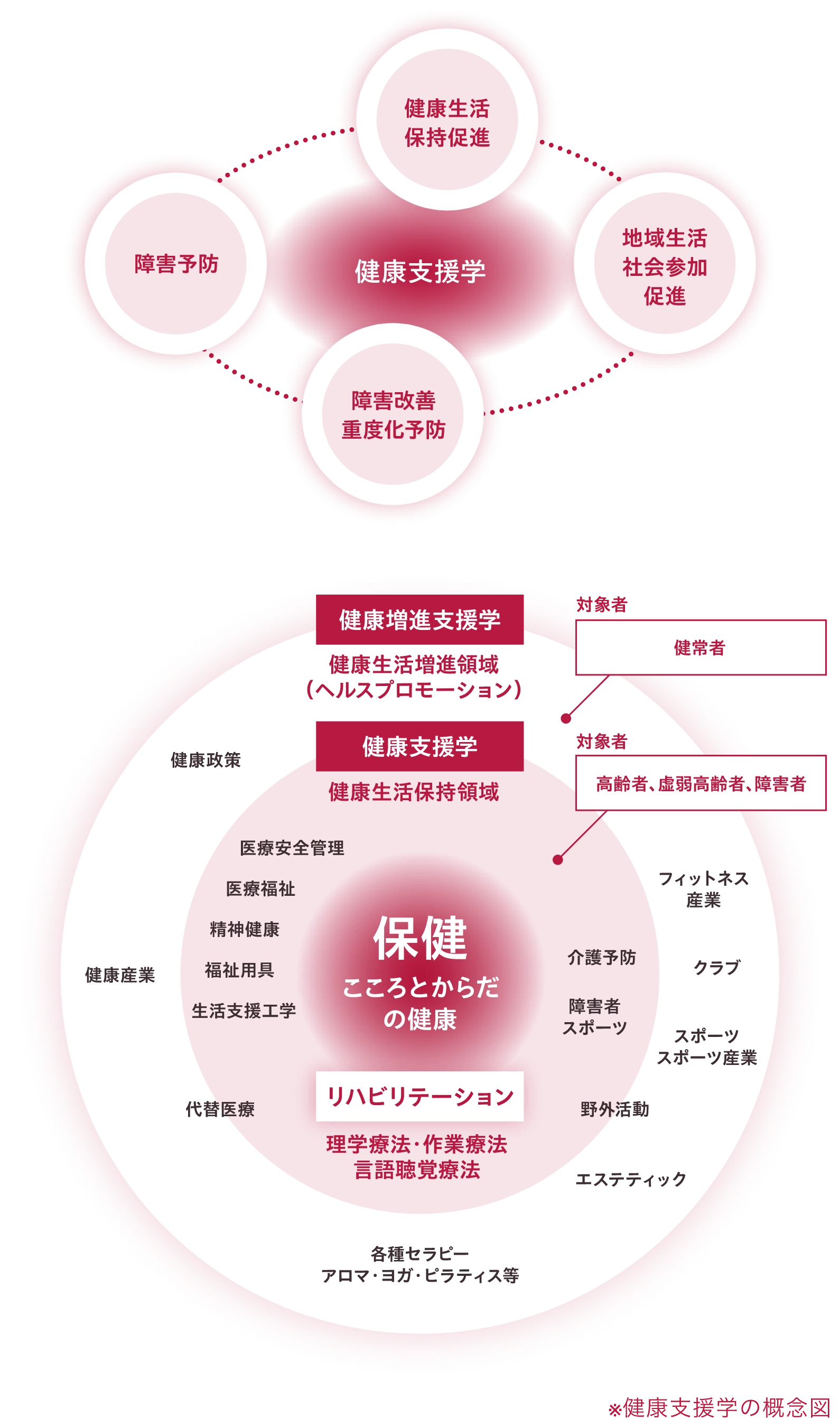 健康支援学の概念図